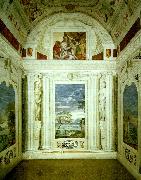 walls of the stanza della lucerna
